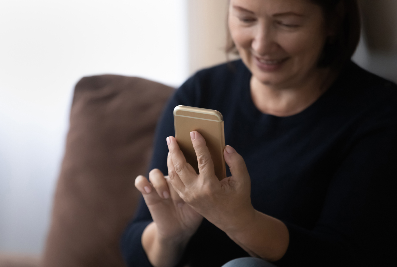 Woman with cell phone