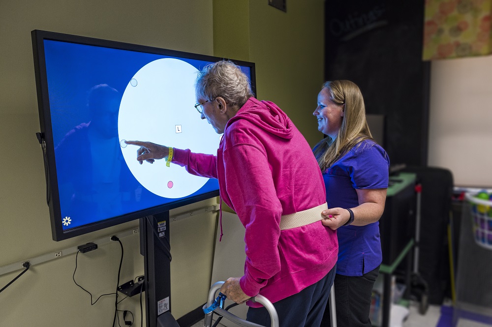 Brain rehabilitation patient with VCU Health provider