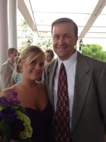 Father and daughter at prom